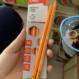 bút chì deli -2B 37000(màu cam)
